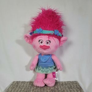 Dreamworks Trolls Poppy Large 22" Stuffed Plush Pink Troll Doll Clean World Tour